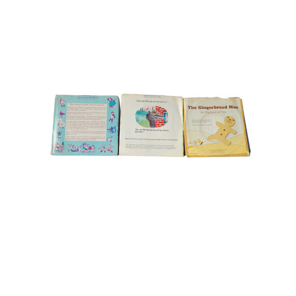 HP Three 3 Vintage Story Records Hi Diddle Diddle, The Three Little Pigs - Picture 3 of 8